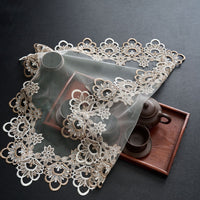 Lace Mesh Dust Cover for Tea Sets, Telephones, and Fruit Plates