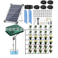 Solar-Powered Automatic Drip Irrigation System for 50 Potted Plants, Timed Watering Kit for Patio and Garden