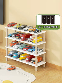 Toy Car Storage Rack Multi-layer Home Display Shelf for Kids' Toy Cars and Model Vehicles
