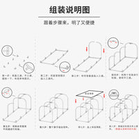 Mini Greenhouse for Plants, Portable Walk-in Greenhouse with PE Cover, Small Plant Hot House for Outdoor Indoor