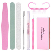 Nail File and Buffer Kit for Manicure and Pedicure, Dead Skin Remover, Nail Art Tools for Beginners and Professionals