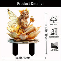 Acrylic Garden Stakes Outdoor Yard Decorations