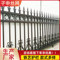 Black Zinc Steel Fence Panel for Residential, Industrial, and Commercial Security