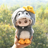 20cm Cotton Doll Penguin Outfit Set for Plush Idols