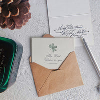 INS Natural Style Botanical Greeting Cards with Envelopes for Christmas, New Year, and Thank You Messages