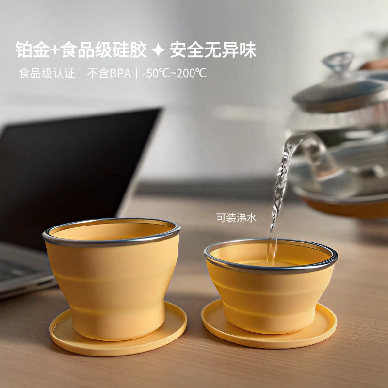 2026 New Collapsible Silicone Travel Cup - Portable & Durable Folding Water Bottle for Outdoor Use