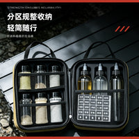 Portable Outdoor Spice Bottle Set for Camping BBQ Picnic with Storage Bag