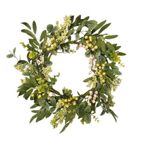 Artificial Berry and Eucalyptus Garland for Spring/Summer Door Decor