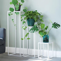 Nordic Iron Art Floor-Standing Plant Stand Modern Minimalist Indoor Green Plant Pot Rack Living Room Shelf