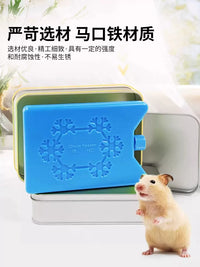 Pet Chinchilla Hamster Guinea Pig Cooling Ice Box Stainless Steel Ice Pad