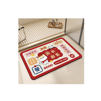Diatomaceous Earth Bath Mat Quick Dry Non-Slip Absorbent Floor Mat for Bathroom and Toilet
