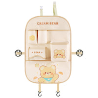 Car Backseat Organizer with Trash Can and Kick Mat, Large Capacity Multi-functional Storage Bag for Rear Seat