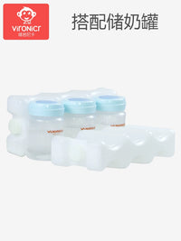 Portable Breast Milk Cooler Bag with Reusable Ice Packs for Freshness