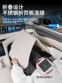 IM LS6/LS7/L7 Car Seat Back Folding Table for Laptop and Dining, Rear Seat Organizer Tray