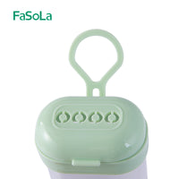 FaSoLa Portable Travel Toothbrush & Toothpaste Holder Set with Soft Bristle Brush and Wash Cup