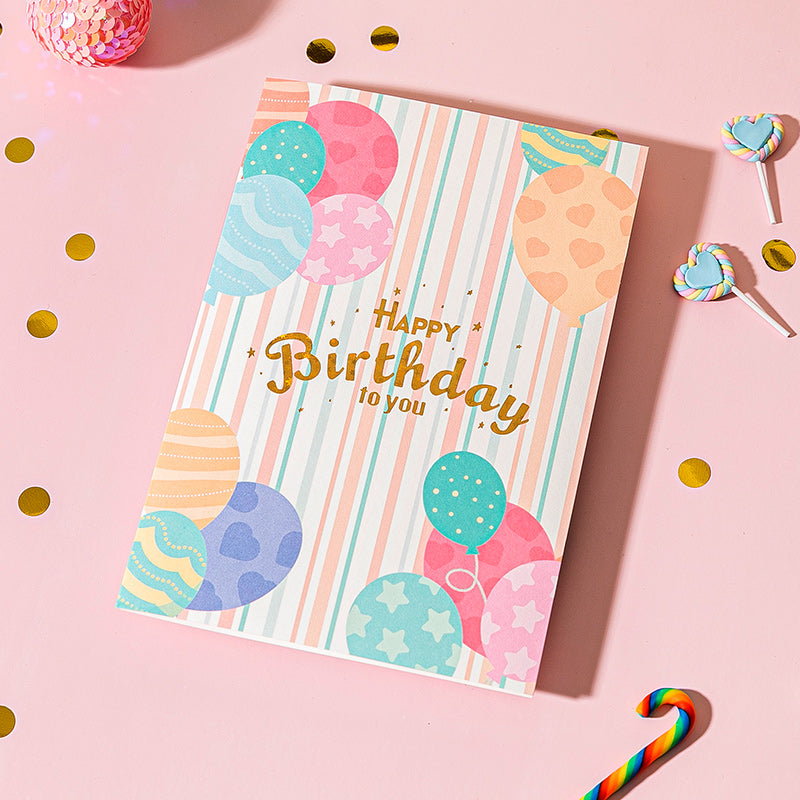Customizable Employee Birthday Card, Business Style, Foldable, for Men and Women
