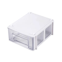 Handmade Beaded Storage Box with Lid, Dustproof Transparent Organizer for DIY Beads and Accessories