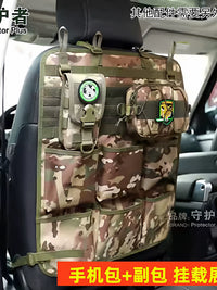 Tactical Car Seat Back Organizer with MOLLE System for Off-Road Vehicles & Camping