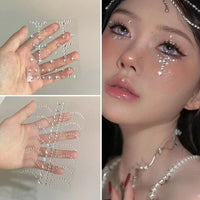 Face Gems Self-Adhesive Rhinestone Stickers for Festivals and Stage Makeup