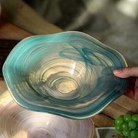 Creative Glass Fruit Bowl and Salad Dish for Living Room Coffee Table Decor