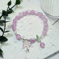 Retro Gradient Glass Bead Butterfly Bracelet for Women