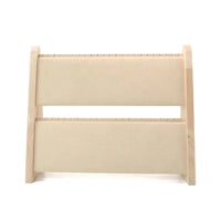 Premium Solid Wood Double-Layer Jewelry Display Stand for Necklaces, Pendants, Bracelets, and Earrings