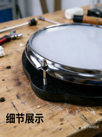 Meideal 10-inch Percussion Practice Drum Pad with Stand for Snare Drum Training