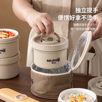 SUMEJI Ceramic Lined Microwaveable Lunch Box for Work and School