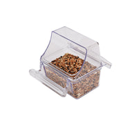 Bird Cage External Feeder Anti-Splash Food and Water Dispenser for Parrots and Small Birds