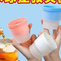 2-in-1 Large Round Ice Ball Maker Mold for Home & Dorm, Quick Freeze Silicone Ice Cube Tray