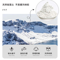 Diatomaceous Earth Absorbent Coaster Tray for Toothbrush Cups and Bathroom Storage