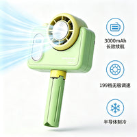 Portable Neck Fan with Cooling Plate, Handheld & Desktop Mini Fan, USB Rechargeable