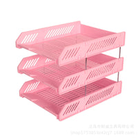 Plastic Horizontal File Organizer Tray for Documents and Office Supplies