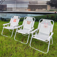 Kids Outdoor Beach Chair with Umbrella, Portable Folding Chair for Seaside Photography
