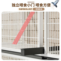 Pigeon Breeding Cage with Tray - Multi-Tiered Pet Aviary for Indoor Use