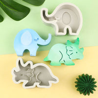 Cartoon Animal Dinosaur Silicone Mold for Fondant Clay Soap Candle Making