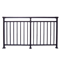 Zinc Steel Balcony Railing Outdoor Aluminum Alloy Terrace Fence Stair Handrail