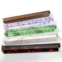 Mahjong Tile Racks with Pushers, 17.5-inch, 2-in-1 American/Jewish Style Mahjong Rulers