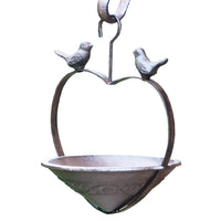 American Retro Cast Iron Hanging Bird Feeder Garden Ornament