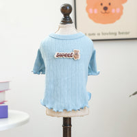 PETCIRCLE Pet Dog Cat Sweet Bear Knitted Sweater for Small Puppies