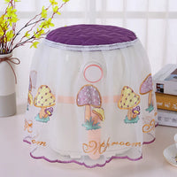 Air Fryer Dust Cover with Lace Embroidery for Kitchen Appliances