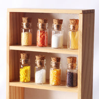 Dollhouse Miniature Glass Seasoning Bottles Kitchen Play Food Model DIY Photography Props