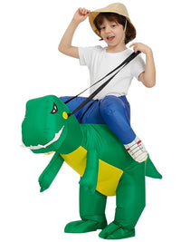 Inflatable Dinosaur Rider Costume for Halloween Kids' Cosplay and Performances