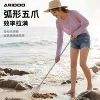 Portable Stainless Steel Clam Rake for Beachcombing and Seafood Catching
