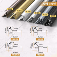 Aluminum Alloy Round Corner Trim for Wall Panels, Wood Veneer, and Fireproof Boards