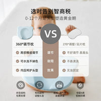 Infant Head Shaping Pillow for Newborns 0-6 Months, Food-Grade Silicone Pillow for Round Head Correction