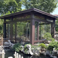 Outdoor Sunroom Gazebo Patio Villa Tent Balcony Garden Terrace Awning Aluminum Alloy Pavilion
