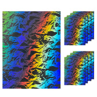 Laser Patterned Metallic Cardstock - Cloud Texture Gold Silver PET Mirror Paper for Crafts and Decoration