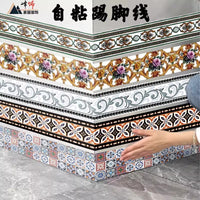 Self-Adhesive Waterproof Baseboard Wall Sticker for Kitchen Cabinets & Walls