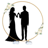 Large Metal Round Arch Stand for Outdoor Events & Party Decorations